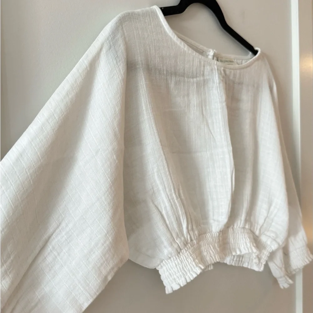 Sea Level Swim Australia Eco-Cotton Cropped Blouse - Picture 4 of 9